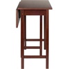 image:imageWinsome Lynnwood Extendable High Dining Table with 2 Round Stools 35 High 39 Wide Walnut