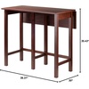 image:imageWinsome Lynnwood Extendable High Dining Table with 2 Round Stools 35 High 39 Wide Walnut