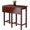 image:imageWinsome Lynnwood Extendable High Dining Table with 2 Round Stools 35 High 39 Wide Walnut