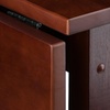 image:imageWinsome Lynnwood Extendable High Dining Table with 2 Round Stools 35 High 39 Wide Walnut