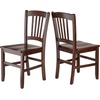 image:imageWinsome Madison Seating Walnut Medium  Classic Backed Kitchen amp Dining Room Chairs Simple amp Elegant Home Seating Solution Great for Office Hallway Bedroom