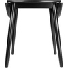 image:imageWinsome Moreno Round Double Drop Leaf Dining Table for Dining Room Apartment 37 Black