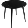 image:imageWinsome Moreno Round Double Drop Leaf Dining Table for Dining Room Apartment 37 Black