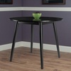 image:imageWinsome Moreno Round Double Drop Leaf Dining Table for Dining Room Apartment 37 Black