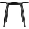 image:imageWinsome Moreno Round Double Drop Leaf Dining Table for Dining Room Apartment 37 Black