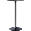 image:imageWinsome Obsidion Round Tall Pub Table Black 40  Small High Top Circle Bar Style Cocktail or Bistro Table for Kitchen Breakfast Nook Dining Area Accent FurnitureModern  Contemporary