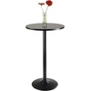 image:imageWinsome Obsidion Round Tall Pub Table Black 40  Small High Top Circle Bar Style Cocktail or Bistro Table for Kitchen Breakfast Nook Dining Area Accent FurnitureModern  Contemporary
