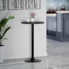 image:imageWinsome Obsidion Round Tall Pub Table Black 40  Small High Top Circle Bar Style Cocktail or Bistro Table for Kitchen Breakfast Nook Dining Area Accent FurnitureModern  Contemporary