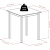 image:imageWinsome Parkland High Dining Table 39 High 34 Wide WalnutDining