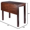 image:imageWinsome Perrone High Table Walnut 348 in x 40 in x 291 in