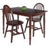 image:imageWinsome Ravenna 3Pc Dining Table with Windsor Chairs Walnut