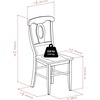 image:imageWinsome Renaissance 2pc Dining Chair Set Key hole back Walnut
