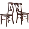 image:imageWinsome Renaissance 2pc Dining Chair Set Key hole back Walnut