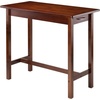 image:imageWinsome Sally 3Pc Breakfast Table with 2 Square Leg Counter Stools Walnut