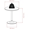 image:imageWinsome Spectrum 29 12inch x 2874inch x 2874inch MDF Round Dining Table Black 93729  Sleek Round Pub Table for Kitchen amp Dining Room Essential Furniture for Home Dorm Apartments