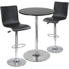 image:imageWinsome Spectrum 3 Piece Round Pub Table Set Black  Metal 28