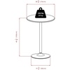 image:imageWinsome Spectrum 3 Piece Round Pub Table Set Black  Metal 28