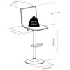 image:imageWinsome Spectrum 3 Piece Round Pub Table Set Black  Metal 28