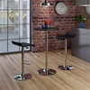 image:imageWinsome Spectrum 3Pc Pub Set Round Table amp Adjustable Swivel Stools Black amp Chrome
