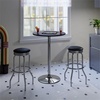 image:imageWinsome Summit 3Pc Bar Height Table with 2 Swivel Seat Stools Black and Chrome