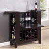 image:imageWinsome Summit 3Pc Bar Height Table with 2 Swivel Seat Stools Black and ChromeModern