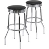 image:imageWinsome Summit 3Pc Bar Height Table with 2 Swivel Seat Stools Black and ChromeModern
