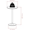 image:imageWinsome Summit 3Pc Bar Height Table with 2 Swivel Seat Stools Black and ChromeModern
