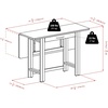 image:imageWinsome Taylor Drop Leaf Table with Wide Drawer for Dining Room 29 WalnutSolid