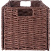 image:imageWinsome Tessa 3Pc Foldable Woven Rope Basket Set Walnut3Basket Mix