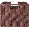 image:imageWinsome Tessa 3Pc Foldable Woven Rope Basket Set Walnut3Basket Small