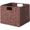 image:imageWinsome Tessa 3Pc Foldable Woven Rope Basket Set Walnut3Basket Small