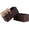 image:imageWinsome Torino 3 Piece Folding Fabric Baskets Chocolate 38323  Foldable Organizer Baskets for Toys Clothes Sheets Craft Supplies Home amp Office Storage and Organization ContainersChocolate