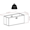 image:imageWinsome Torino 4PC Set Shelf w Fabric Baskets Storage and Organization EspressoBlack