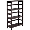 image:imageWinsome Torino 4PC Set Shelf w Fabric Baskets Storage and Organization EspressoBlack