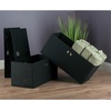 image:imageWinsome Torino 4PC Set Shelf w Fabric Baskets Storage and Organization EspressoBlack