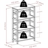 image:imageWinsome Torino 4PC Set Shelf w Fabric Baskets Storage and Organization EspressoBlack