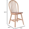 image:imageWinsome Windsor 2Piece Chair Set Natural  Classic Ladder Backed Kitchen amp Dining Room Chairs Simple Elegant Home Seating Solution Great for Office Hallway BedroomNatural