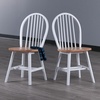 image:imageWinsome Windsor 2Piece Chair Set Natural  Classic Ladder Backed Kitchen amp Dining Room Chairs Simple Elegant Home Seating Solution Great for Office Hallway BedroomNatural  White