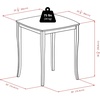 image:imageWinsome Wood 3Pc Inglewood HighPub Dining Table with Ladder Back Stool