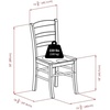 image:imageWinsome Wood Alamo 5Pc Round Drop Leaf Table with 4 Ladder Back2 Chairs
