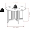 image:imageWinsome Wood Alamo 5Pc Round Drop Leaf Table with 4 Ladder Back2 Chairs
