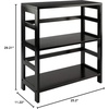 image:imageWinsome Wood Capri Wood 2 Section Storage Shelf with 4 Black Fabric Foldable Baskets  Foldable Organizer Baskets for Toys Clothes Sheets Craft Supplies Home amp Office Storage and Organization ContainersEspresso