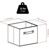 image:imageWinsome Wood Capri Wood 2 Section Storage Shelf with 4 Black Fabric Foldable Baskets  Foldable Organizer Baskets for Toys Clothes Sheets Craft Supplies Home amp Office Storage and Organization ContainersEspresso