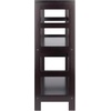 image:imageWinsome Wood Capri Wood 2 Section Storage Shelf with 4 Black Fabric Foldable Baskets  Foldable Organizer Baskets for Toys Clothes Sheets Craft Supplies Home amp Office Storage and Organization ContainersEspresso