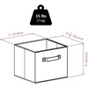 image:imageWinsome Wood Capri Wood 3 Section Storage Shelf with 6 Beige Fabric Foldable BasketsEspresso
