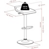 image:imageWinsome Wood Cora 3Piece Round Pub Table with 2 Swivel Stool Set