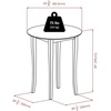 image:imageWinsome Wood Fiona 3Pc High Round Table with Ladder Back Stool