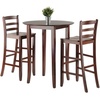 image:imageWinsome Wood Fiona 3Pc High Round Table with Ladder Back Stool