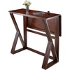 image:imageWinsome Wood Harrington Drop Leaf High Table Antique Walnut