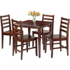 image:imageWinsome Wood Kingsgate 5Pc Dining Table with 4 Hamilton Ladder Back Chairs